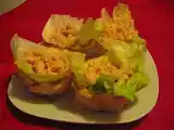 Ricetta Cestini di sfoglia con gamberetti in salsa rosa
