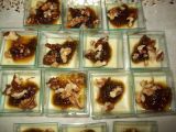 Ricetta Panna cotta al gorgonzola e marmellata di peperoni al marsala con noci