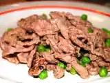 Ricetta Straccetti (o uccelletto) di vitello con piselli e salvia
