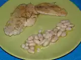 Ricetta Filetti di cernia limone e rosmarino accompagnati da fagioli cannellini