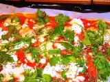 Ricetta Pizza con mozzarella, ricotta di bufala e rucola