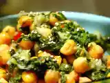 Ricetta Insalata calda con ceci, spinaci e sesamo