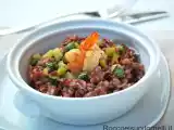 Ricetta Riso rosso con zucchina e code di mazzancolle