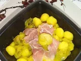Ricetta Gnocchetti di patate allo zafferano con zucchine saltate e pancetta