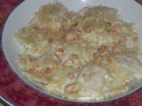 Ricetta Ravioli al topinambur in fonduta di asiago con nocciole tostate