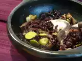 Ricetta Riso integrale venere, shiitake, fave con pepe lungo del bengala