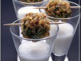 Ricetta Polpettine di spinaci in crosta di nocciole e crema al gorgonzola