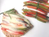 Ricetta Scaloppine alle verdure e mazzetti di verdure colorate