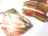 Ricetta Scaloppine alle verdure e mazzetti di verdure colorate