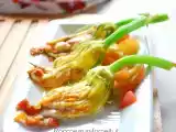 Ricetta Fiori di zucca ripieni di stracciatella pugliese