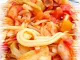 Ricetta Spaghetti con mazzancolle, polpa di granchio e carciofini