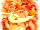 Ricetta Spaghetti con mazzancolle, polpa di granchio e carciofini
