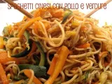 Ricetta Spaghetti cinesi con pollo e verdure