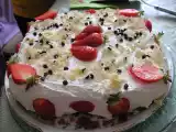 Ricetta Torta alle fragole e zabaione