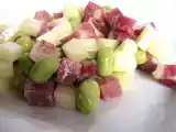 Ricetta Insalatina di fave, pecorino toscano e salame.