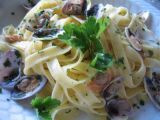 Ricetta Tagliatelle alle telline in bianco