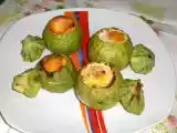 Ricetta Zucchine tonde con robiola, prosciutto cotto e uova