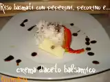 Ricetta Riso basmati con peperoni, pecorino e crema d'aceto balsamico