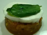 Ricetta Gelatina di pomodoro (piccante) con mozzarella di bufala e basilico