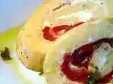 Ricetta Rotolo salato con peperoni e formaggio alle erbe