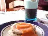 Ricetta Pancakes con salsa alla pesca e lavanda + caffè-latte : colazione light!