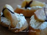 Ricetta Crostini di caprino e pere