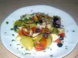 Ricetta Insalata tiepida di baccalà alla mediterranea.