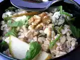 Ricetta Farro con rucola, pere, gorgonzola, noci e salsa al miele
