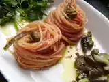 Ricetta Spaghetti piccantini alla puttanesca con variante