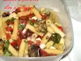 Ricetta Pic nic in campagna e insalata di pasta con olive e melanzane