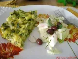 Ricetta Tortino di verdure con contorno di insalatina croccante