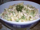 Ricetta Insalata di pasta ai gamberi e asparagi / salata de pasta cu raci si sparanghel