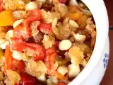 Ricetta Peperoni in agrodolce con mollica di pane e mandorle