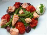 Ricetta Insalata di salmone al forno con maionese al basilico