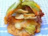 Ricetta Fiori di zucca fritti semplici e con mozzarella e acciughe