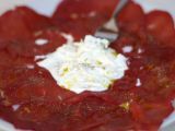 Ricetta Carpaccio equino con burrata pugliese