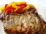 Ricetta Braciole di maiale alla griglia con peperoni croccanti