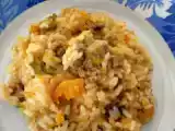 Ricetta Risotto alla zucca rossa e macinato..