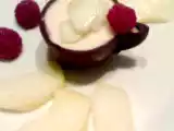 Ricetta Mousse di pera in gusci di cioccolato