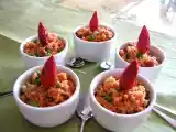 Ricetta Cous cous rosso con piselli e pancetta