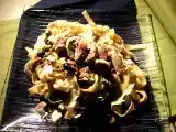 Ricetta Tagliatelle di farro con ragù di quaglie e chiodini