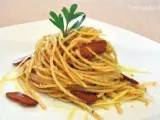 Ricetta Spaghetti integrali bottarga, limone e pangrattato