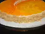 Ricetta Millefoglie alle pesche sciroppate con anello di crumble