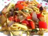 Ricetta Fettuccine all'uovo ai sapori dell'orto