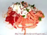 Ricetta Spaghetti con rapa rossa e formaggio di fossa