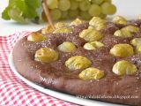 Ricetta Focaccia al cacao con uva fragola bianca