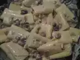 Ricetta Pappardelle funghi e melanzane con philadelphia