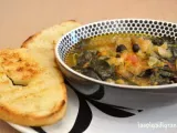 Ricetta Zuppa di cavolo nero, sedano rapa e pioppini