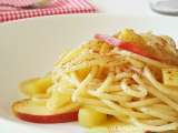 Ricetta Spaghetti con mele, pinoli e cannella