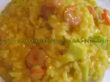 Ricetta Risotto zafferano, gamberetti e zucchine secondo ?dolcipensieri?